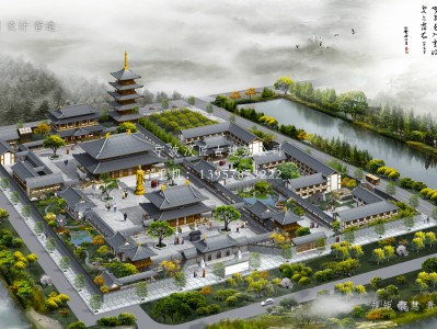 始兴寺庙建筑总体规划方案